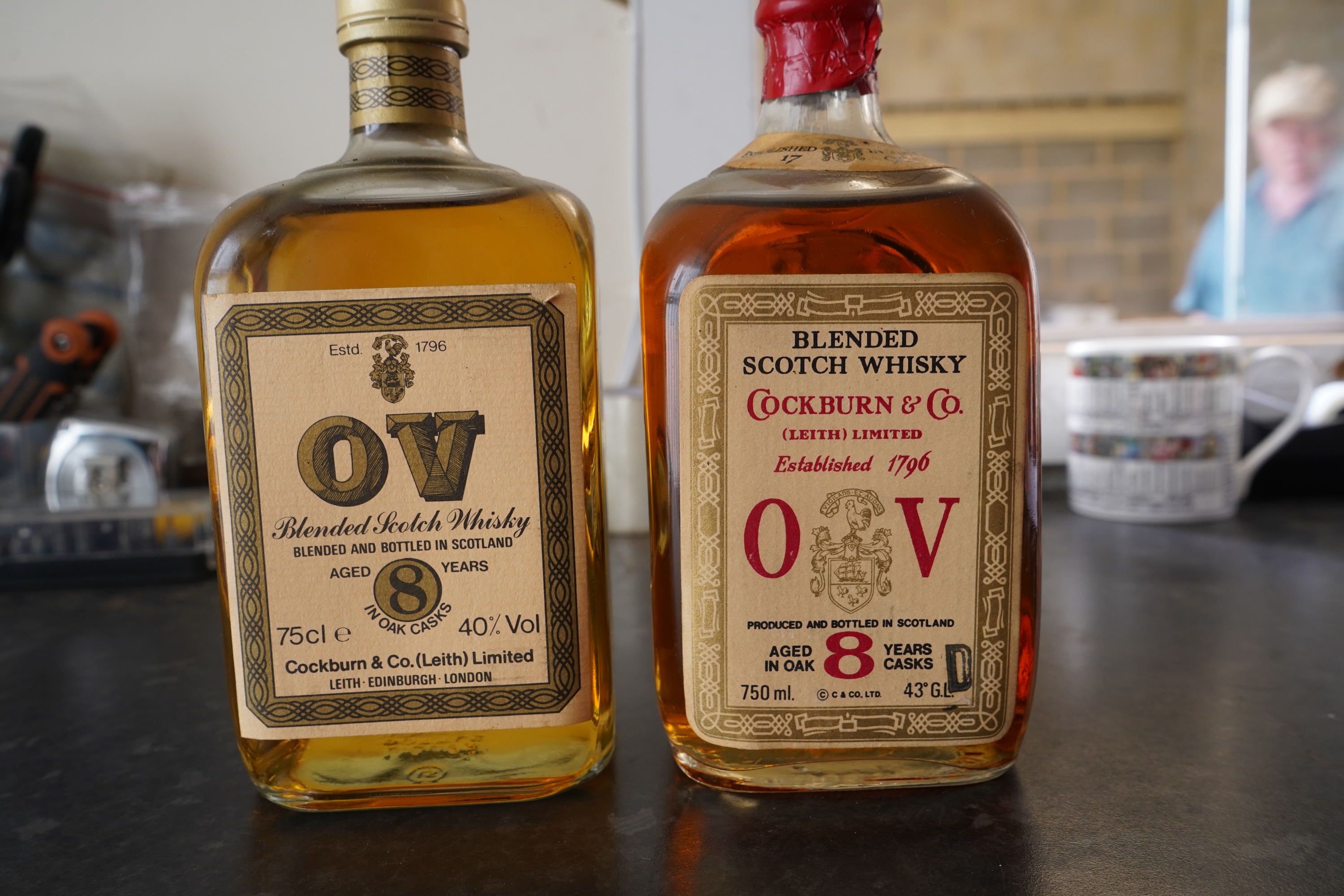 Two bottles of Cockburn scotch whisky